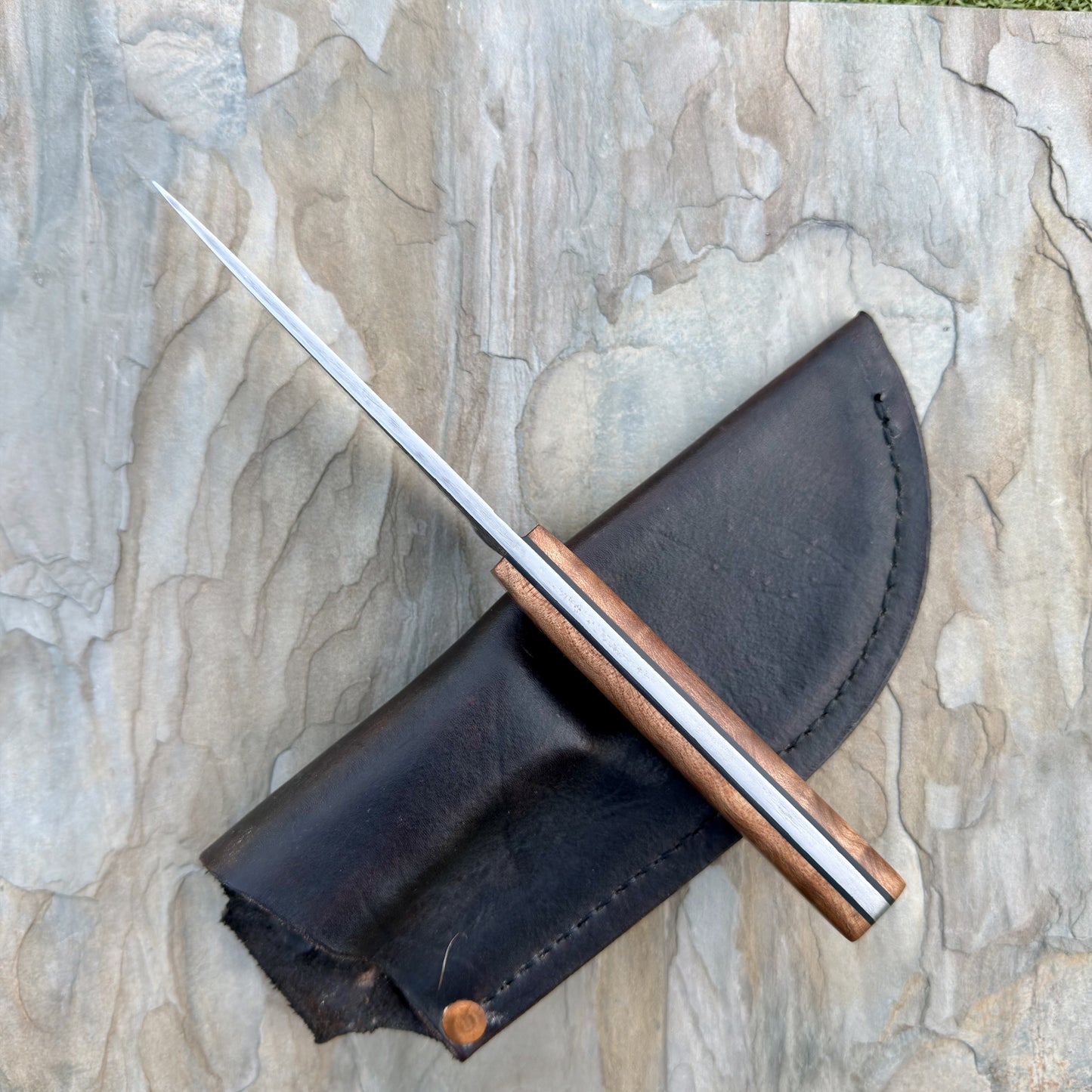 4.25” Hand-Forged Skinner Hunting Knife, 80CrV2